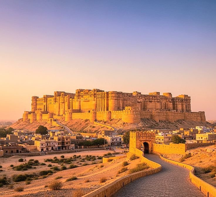 Historic fort in Rajasthan, India